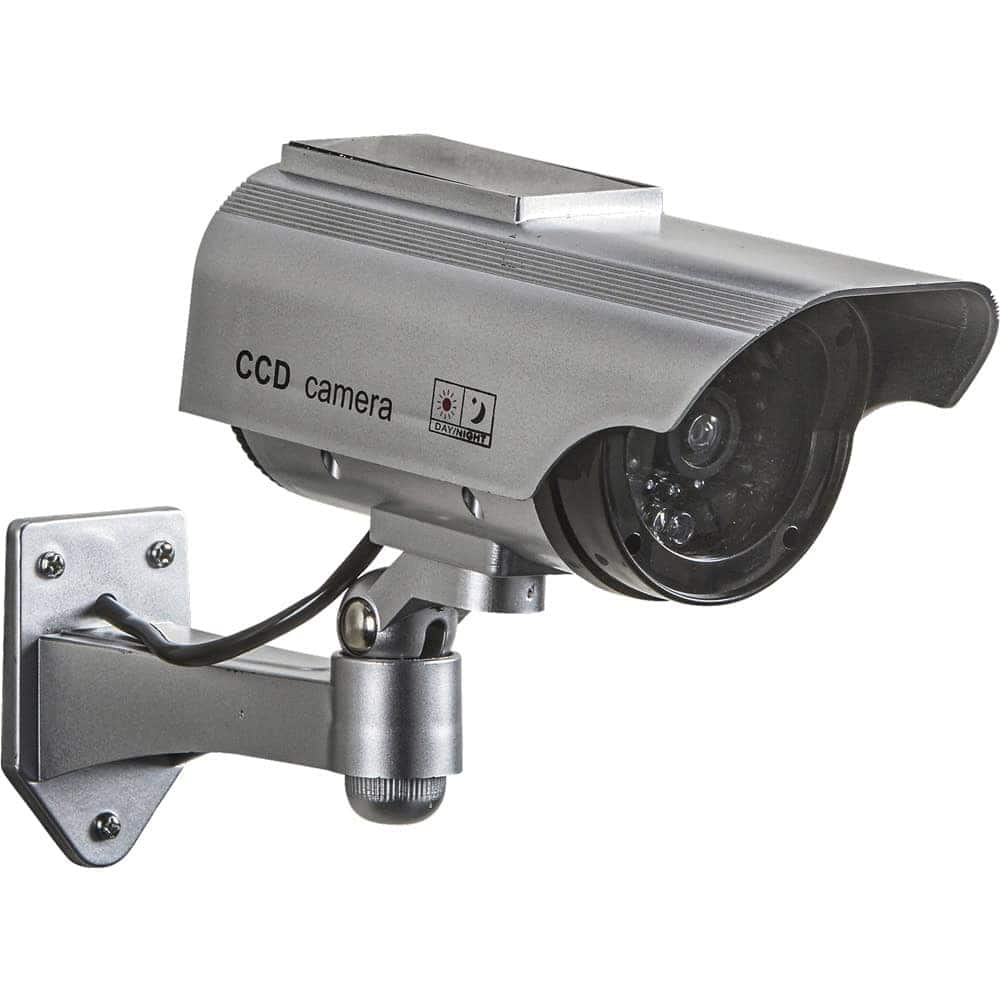 Solar Powered Dummy Camera with Flashing LED