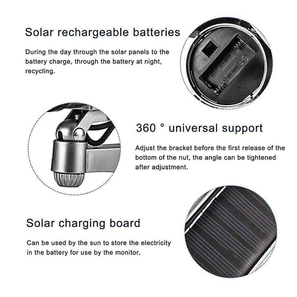 Solar Powered Dummy Camera with Flashing LED - Image 3